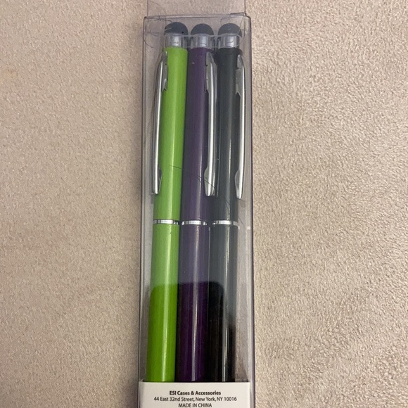 ⚜️3 Pack 2 in 1 Stylus Ballpoint Pens! NWT! - Picture 5 of 5
